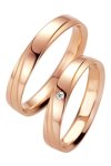 Wedding rings in 8ct Rose Gold Breuning