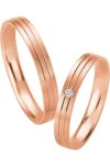 Wedding rings in 8ct Rose Gold Breuning