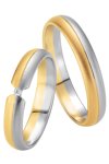 Wedding rings in 8ct Gold and White Gold Breuning