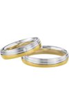 Wedding rings in 8ct Gold and White Gold Breuning