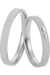 Wedding rings in 8ct White Gold Breuning