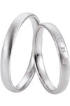 Wedding rings in 8ct White Gold Breuning