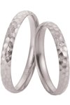 Wedding rings in 8ct White Gold Breuning