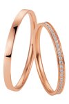 Wedding rings in 8ct Rose Gold Breuning