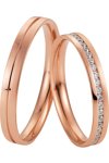 Wedding rings in 8ct Rose Gold Breuning