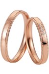 Wedding rings in 8ct Rose Gold Breuning