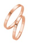 Wedding rings in 8ct Rose Gold Breuning