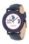 U.S.POLO Victory Blue Leather Strap