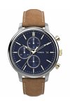 TIMEX Chicago Chronograph Brown Leather Strap