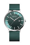 BERING Solar Green Stainless Steel Bracelet