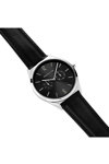 BERING Ultra Slim Black Leather Strap