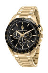 MASERATI Traguardo Chronograph Gold Stainless Steel Bracelet