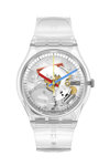 SWATCH Clearly Gent White Plastic Strap