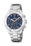 FESTINA Crystals Chronograph Silver Stainless Steel Bracelet