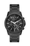 ARMANI EXCHANGE Banks Chronograph Black Stainless Steel Bracelet