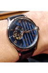 SEIKO Presage Japanese Zen Garden 'Sakura by Night' Automatic Blue Leather Strap