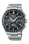 SEIKO Astron Solar Dual Time Silver Stainless Steel Bracelet