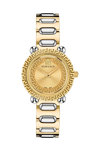 VERSACE Greca Twist Two Tone Stainless Steel Bracelet