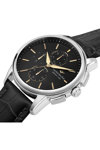 LUCIEN ROCHAT Iconic Chronograph Black Leather Strap