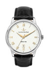 LUCIEN ROCHAT Iconic Black Leather Strap