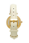 U.S.POLO Scarlet Crystals White Leather Strap