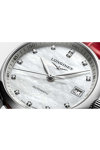 LONGINES The LONGINES Master Collection Diamonds Automatic Red Leather Strap