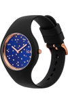 ICE WATCH Cosmos Crystals Black Silicone Strap (S)