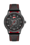 DUCATI CORSE Podio Black Leather Strap