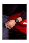 DUCATI CORSE Podio Black Leather Strap