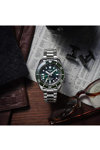 SEIKO Prospex Marine Green Divers Automatic GMT Silver Stainless Steel Bracelet