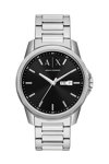 ARMANI EXCHANGE Banks Silver Stainless Steel Bracelet