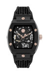 PHILIPP PLEIN The Skeleton Automatic Black Rubber Strap