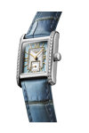 LONGINES Mini DolceVita Diamonds Blue Leather Strap