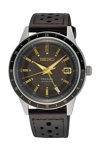 SEIKO Presage Fume Style 60s Road Trip Automatic GMT Dual Time Brown Leather Strap