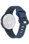 VERSACE Medusa Pop Blue Rubber Strap