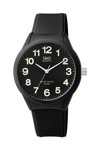 Q&Q Watch Black Plastic Strap