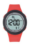 TEKDAY Chronograph Red Plastic Strap