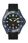 TIMEX Deep Water Tiburon Automatic Black Synthetic Rubber Strap