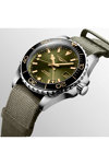 LONGINES HydroConquest Automatic Dual Time Khaki Synthetic Strap