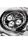 LONGINES Conquest Automatic Chronograph Silver Stainless Steel Bracelet