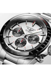 LONGINES Conquest Automatic Chronograph Silver Stainless Steel Bracelet