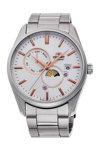 ORIENT Contemporary Sun and Moon Automatic Silver Stainless Steel Bracelet