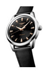 LONGINES Conquest Heritage Classic Automatic Black Leather Strap