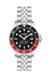 AQUADIVER Water Master III GMT Dual Time Silver Stainless Steel Bracelet