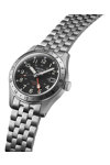 SEIKO 5 Sports Field Deploy Automatic Dual Time GMT Silver Stainless Steel Bracelet