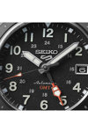 SEIKO 5 Sports Field Deception Automatic Dual Time GMT Black Leather Strap