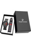 PIERRE LANNIER Paddock Automatic Black Stainless Steel Bracelet Gift Set