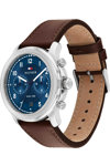 TOMMY HILFIGER Wesley Dual Time Brown Leather Strap