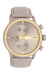 OOZOO Timepieces Beige Leather Strap