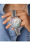 TIMEX Kaia Crystals Silver Stainless Steel Bracelet